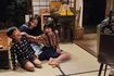 みね子(有村)と弟の進(高橋來)、妹のちよ子(宮原和) (c)NHK