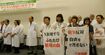 『安保法制に反対する医療福祉関係者のつどい』で訴える医療者ら