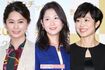 (左から)NHKの杉浦友紀アナ、桑子真帆アナ、有働由美子アナ