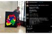 香取慎吾がSMAPのメンバーカラーをイメージして描いた絵画(香取慎吾公式インスタグラムより)