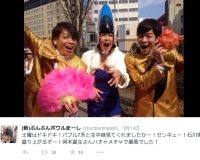 北陸新幹線で沸く金沢駅に“バブル7系”岡本夏生が登場