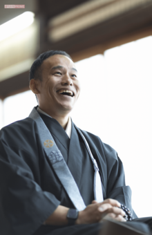 大阪・専念寺住職、籔本正啓さん（撮影／矢島泰輔）