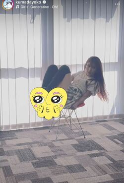 あられもない姿の熊田曜子（本人のインスタグラムより）