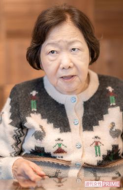 「私たちは先進国の中でもいち早く『人生100年丸』で出航しました。正確な海図もまだない。でも初代乗組員になれたことを誇りに、よりよい『人生100年社会』をつくりましょう。ヨタヘロ期を覚悟し対策を出し合って、世の中を明るくして生きましょう」撮影／佐藤靖彦