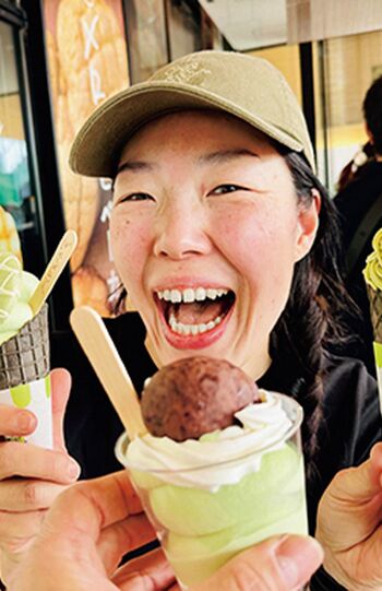 平賀由希子さん●バイクで全国の道の駅を巡る“道の駅旅ライダー”。訪れた道の駅は1200駅以上。メディアにも出演し、各駅の魅力を発信している。