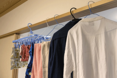 鴨居（かもい）が干すのに最適