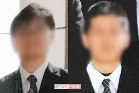 6年生の担任をしていたC教員（左）、イケメン風で女性生徒からも慕われていたB教員（右）