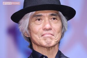 映画『春に散る』試写会に登場した佐藤浩市（2023年7月31日撮影）