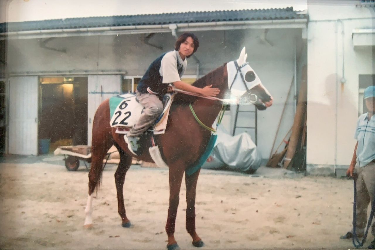 厩務員時代の小中村政一さん