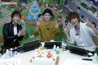 2012年、菅田将暉のバースデーイベントに出席した中村倫也と相葉裕樹
