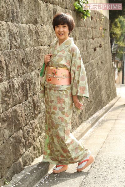 着物が大好きなことで知られる藤田朋子さん。Instagramに着物専用のアカウントも持つ（撮影／近藤陽介）