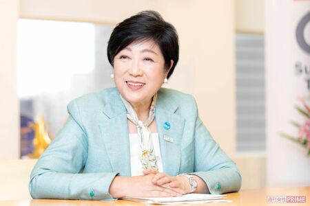 東京を世界一のまちにすることが目標と語る小池百合子都知事　撮影／北村史成