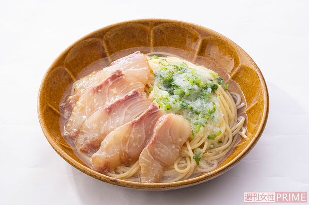 旬魚とカブのおだしパスタ／646kcal（撮影／廣瀬靖士）