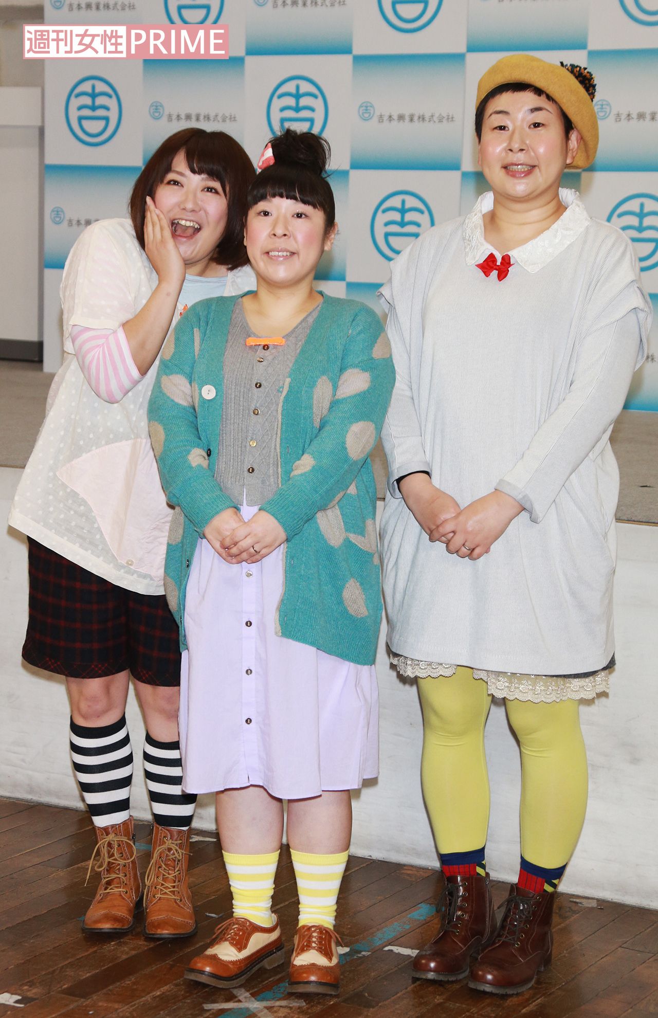 写真右から森三中の大島美幸、村上知子、黒沢かずこ。