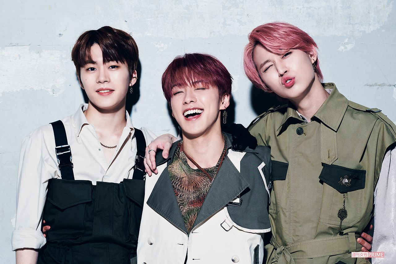 木全翔也（左）、河野純喜（中央）、 白岩瑠姫（右）　撮影／矢島泰輔、山田智絵