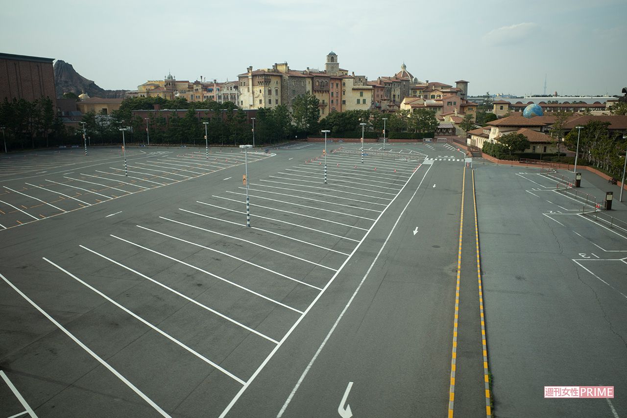 ディズニーシーの駐車場（'20年2月）