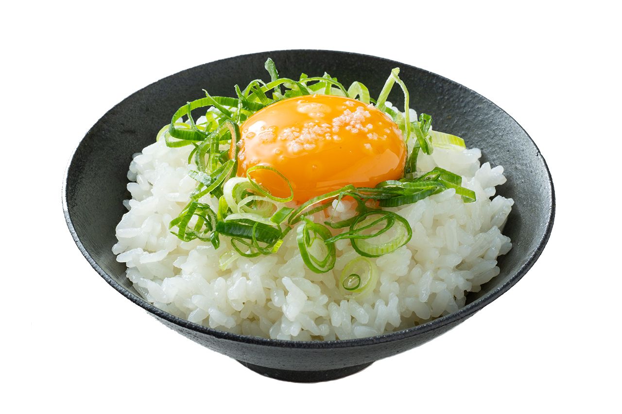 ねぎ塩ごま油の濃厚TKG