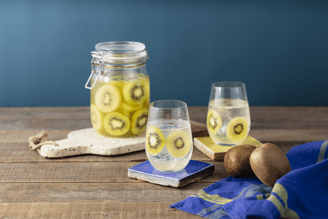 塩はちみつキウイ ビネガーソーダ