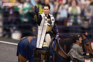 2023年5月に静岡県で行われた『浜松まつり』で松本潤は劇中の衣装で武者行列に参加