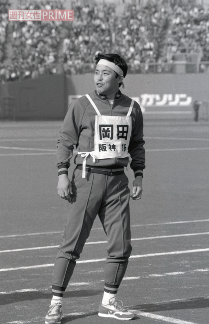 1985年、NPBプロ野球運動会で奮闘する岡田彰布氏