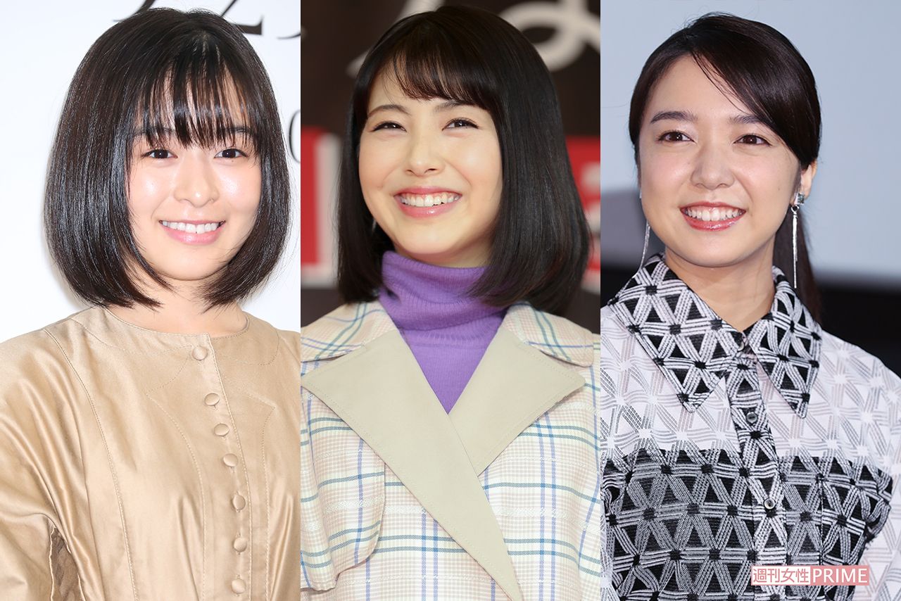 左から森七菜、浜辺美波、上白石萌音
