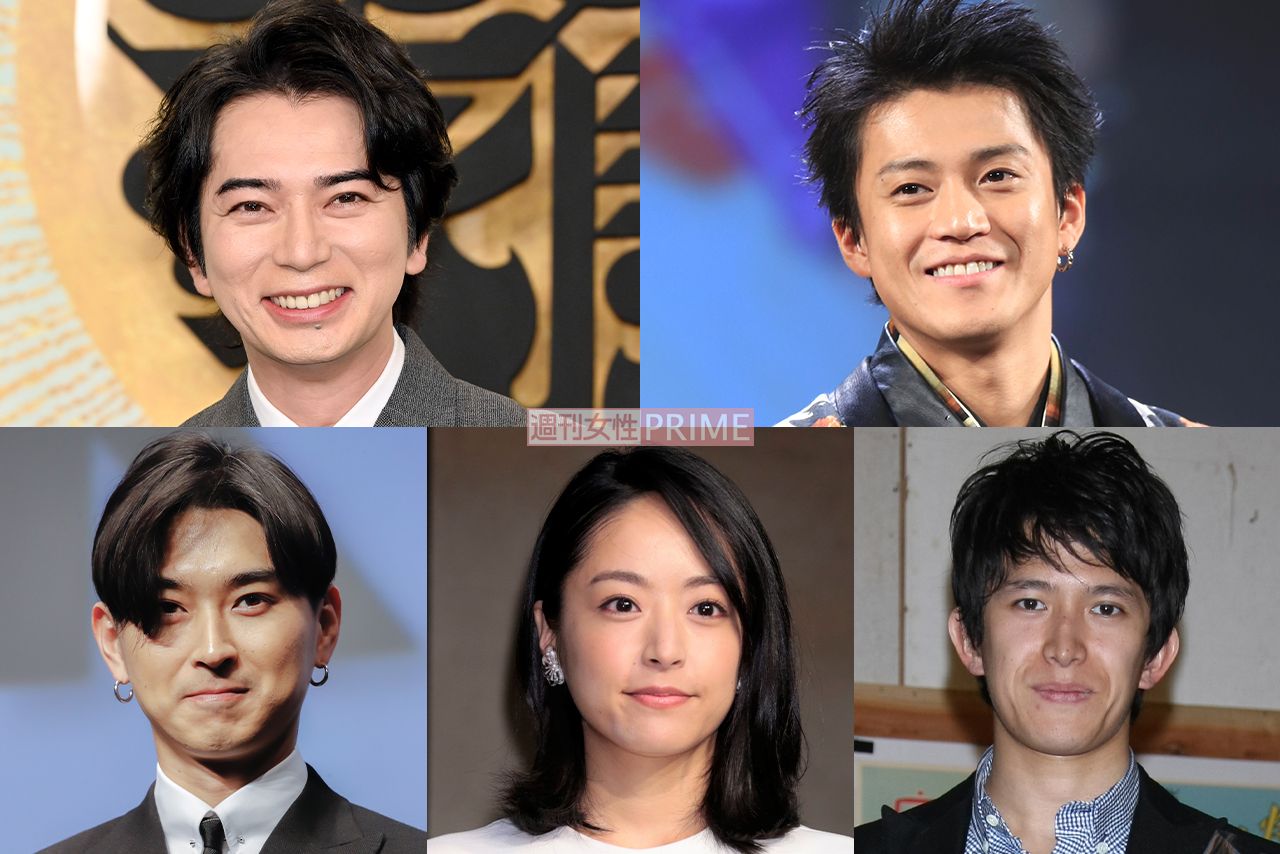 『花より男子』のメインキャスト（左上から松本潤、小栗旬、松田翔太、井上真央、阿部力）