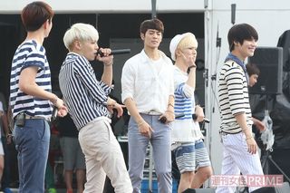 2013年8月に『Boys Meet U』発売記念イベントを行ったSHINee