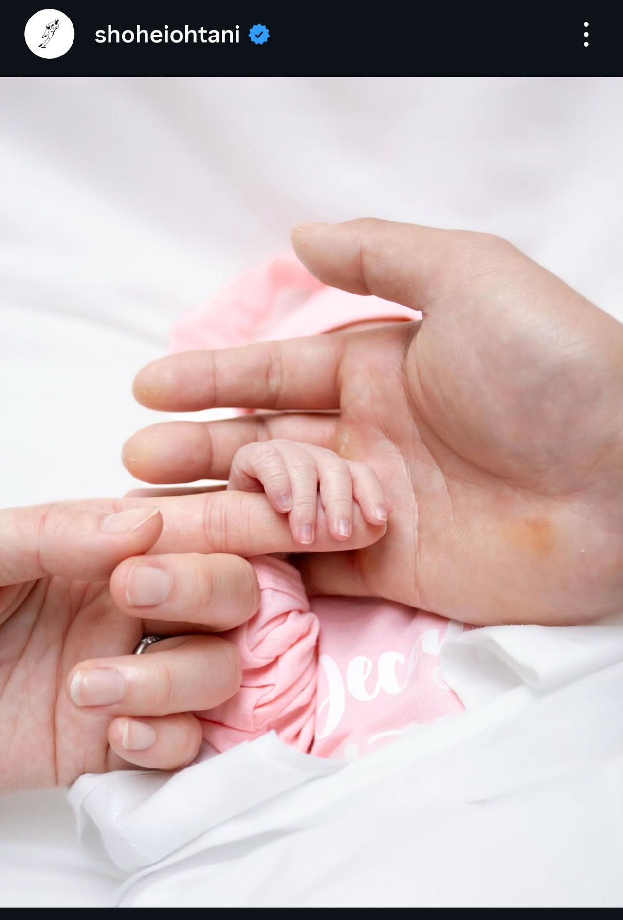 大谷翔平公式Instagramより