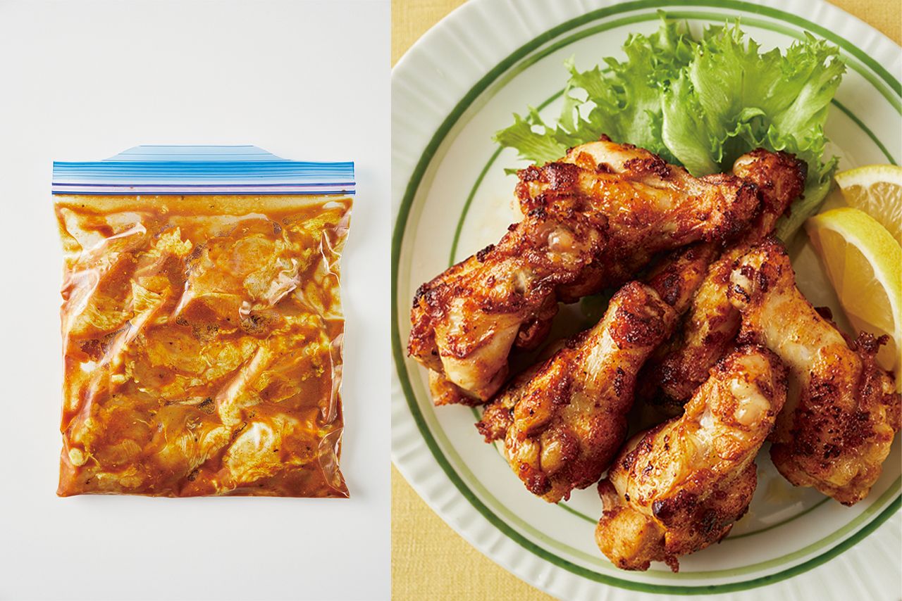 手羽元唐揚げスタミナカレー風味