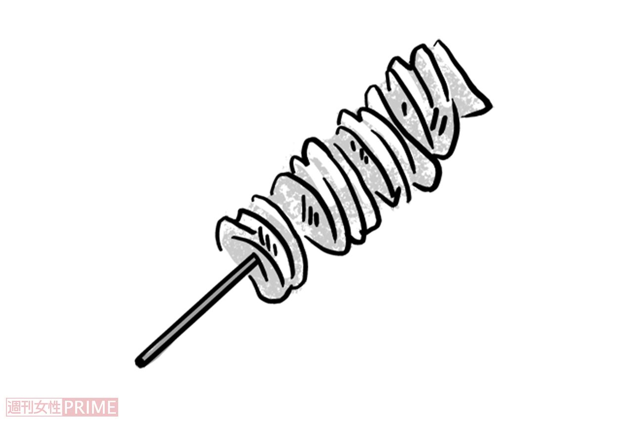 鶏肉の皮/飽和脂肪酸 16.3g（100gあたり）（イラスト／上田英津子）