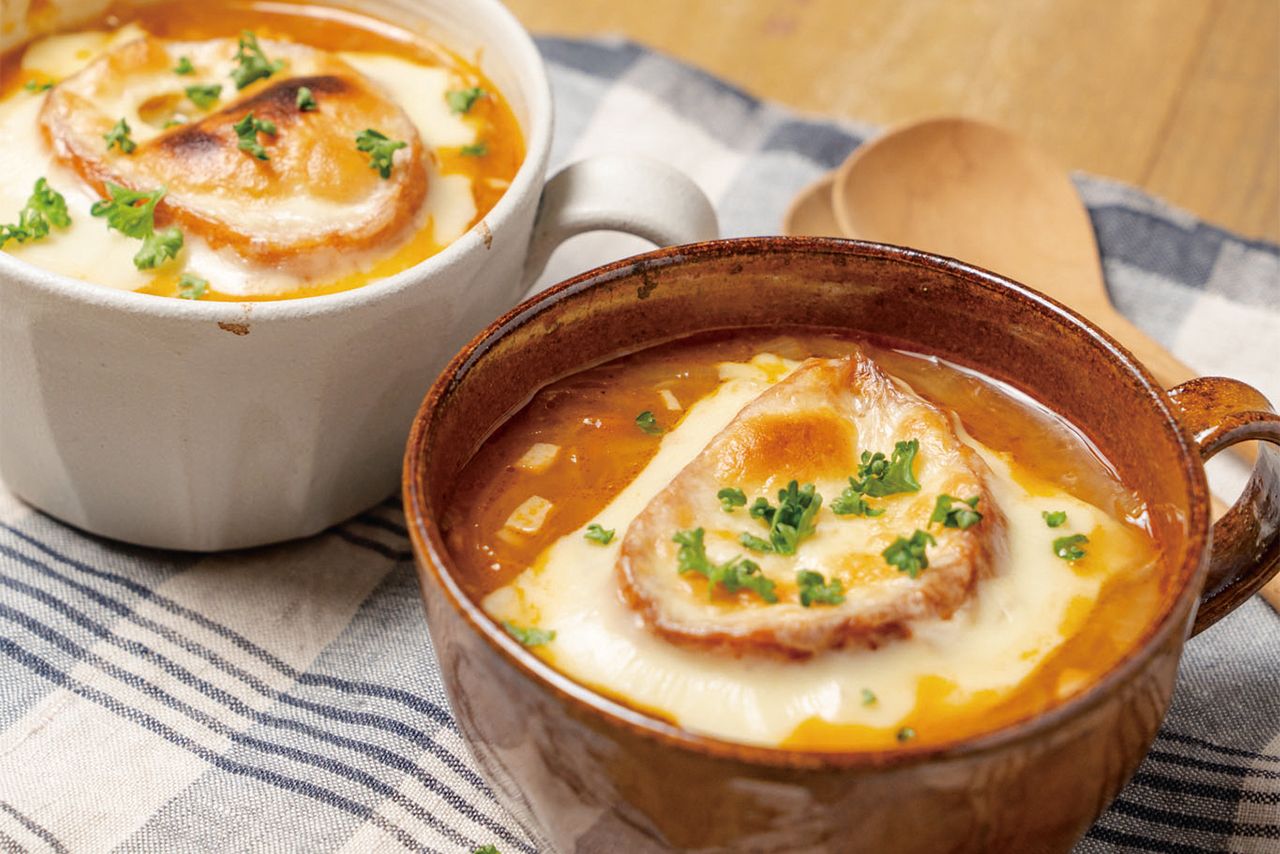 オニオングラタン風スープ