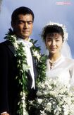 1994年に渡辺裕之さんと再婚した原日出子。ハワイで挙式・披露宴を開いた