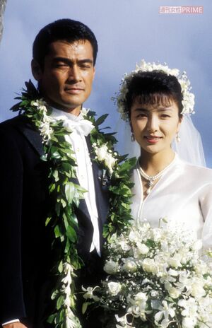 1994年に渡辺裕之さんと再婚した原日出子。ハワイで挙式・披露宴を開いた