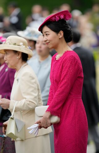 4月17日、天皇皇后両陛下が主宰する春の園遊会に参加された佳子さま