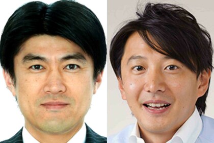 1月に電撃独立を発表したNHKの青井実アナ（右）と日本テレビの藤井貴彦アナ（各局公式サイトより）