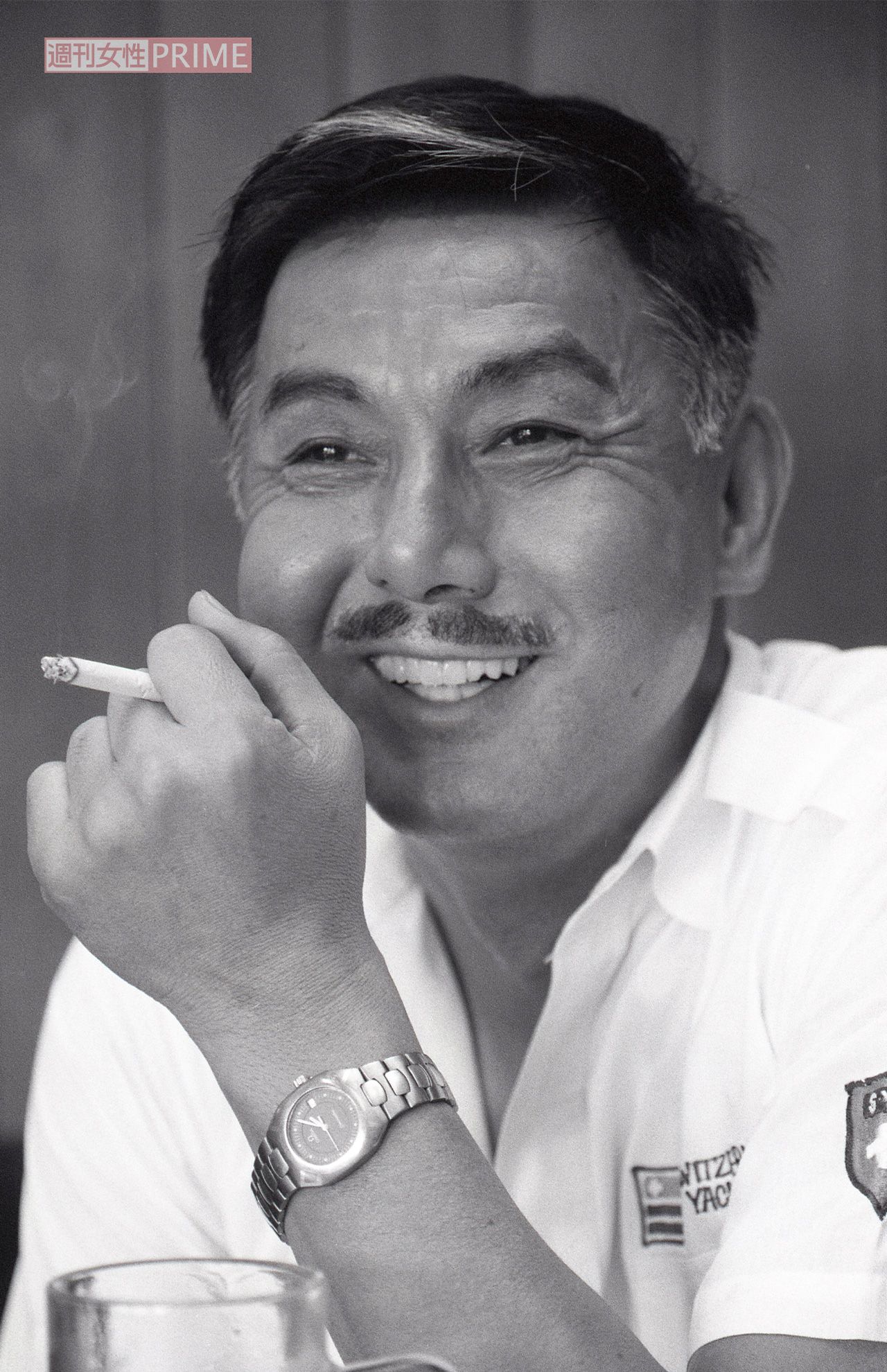 ほっぺにシリコンを入れていた宍戸錠さん（1987年）