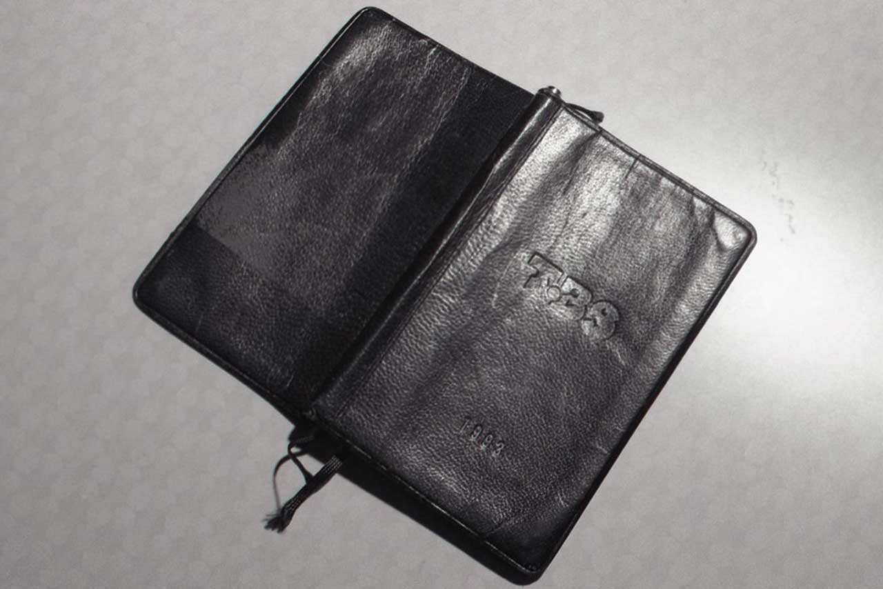 渥美清さんが折々の言葉をしたためていた手帳