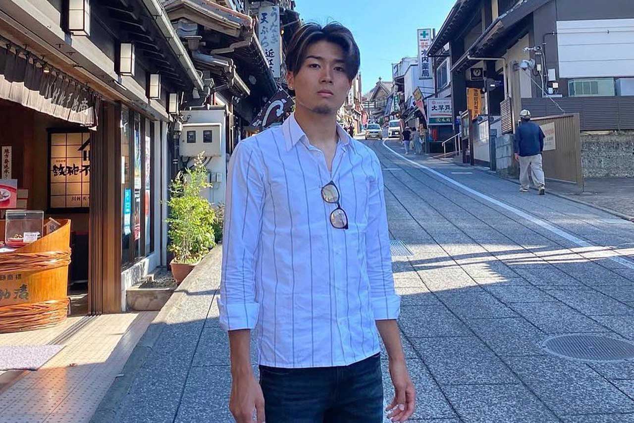 「髭なし希望」と当時いわれていた中村敬斗（本人インスタグラムより）