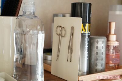 お手入れ用品をマグネット収納