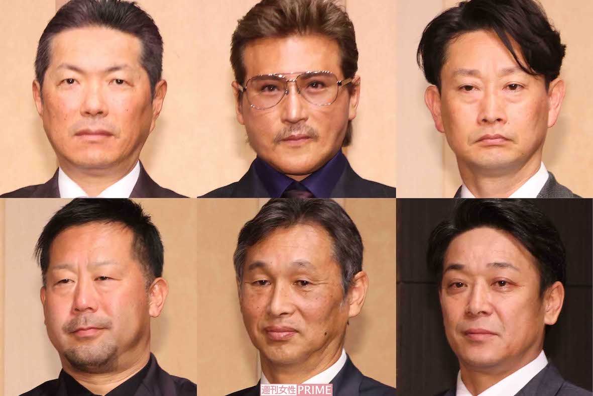 左上から時計回りに、福岡ソフトバンクホークスの小久保裕紀監督、北海道日本ハムファイターズの新庄剛志監督、オリックス・バファローズの岸田護監督、千葉ロッテマリーンズのサブロー監督、埼玉西武ライオンズの西口文也監督、東北楽天ゴールデンイーグルスの三木肇監督