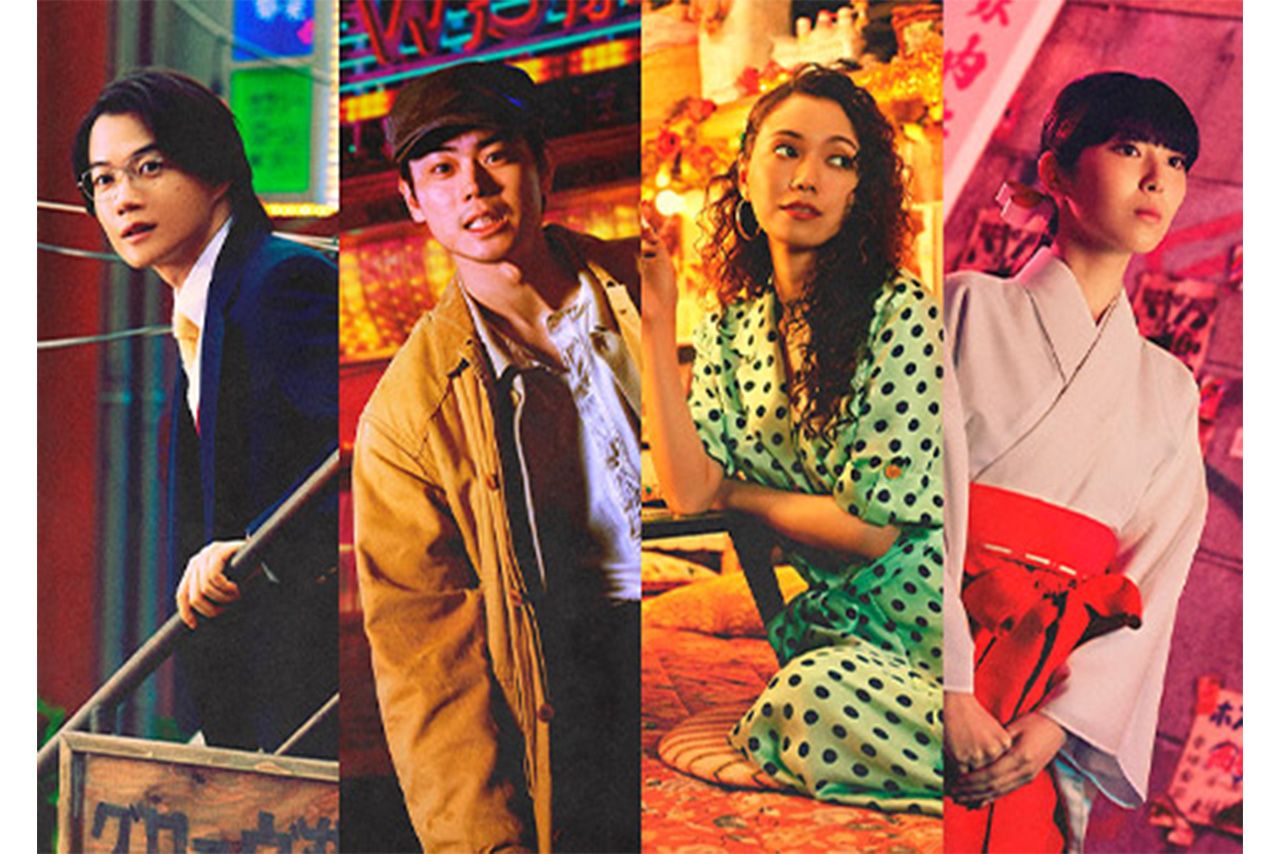 渋谷を模した町並みが作られるなど、舞台美術も豪華（ドラマ『もしもこの世が舞台なら、楽屋はどこにあるのだろう』公式サイトより）