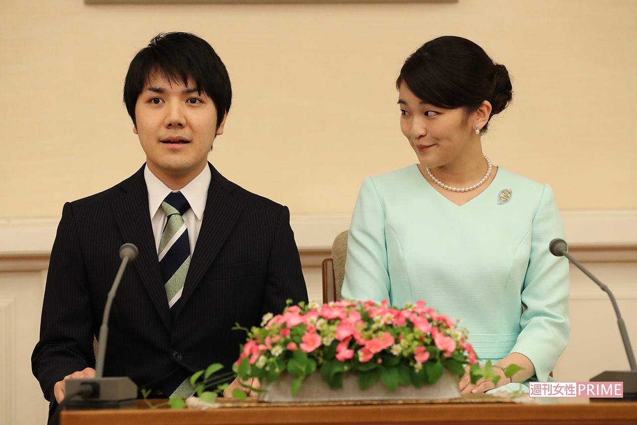 '17年9月に行われた婚約内定会見