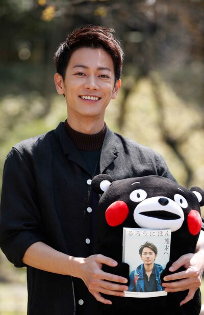 2017年4月、熊本復興支援本『るろうにほん　熊本へ』の発売記念会見で