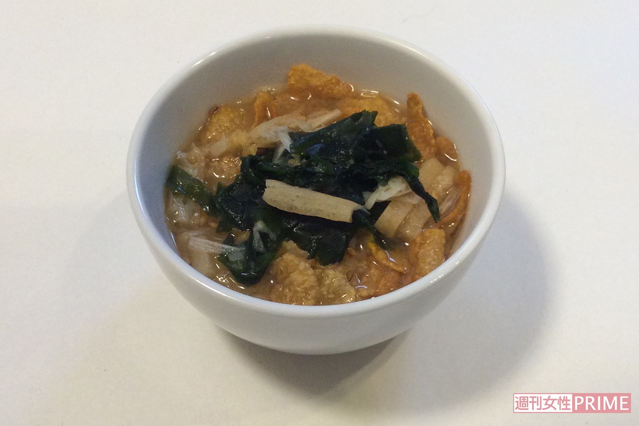 みそ汁×コーンフレーク