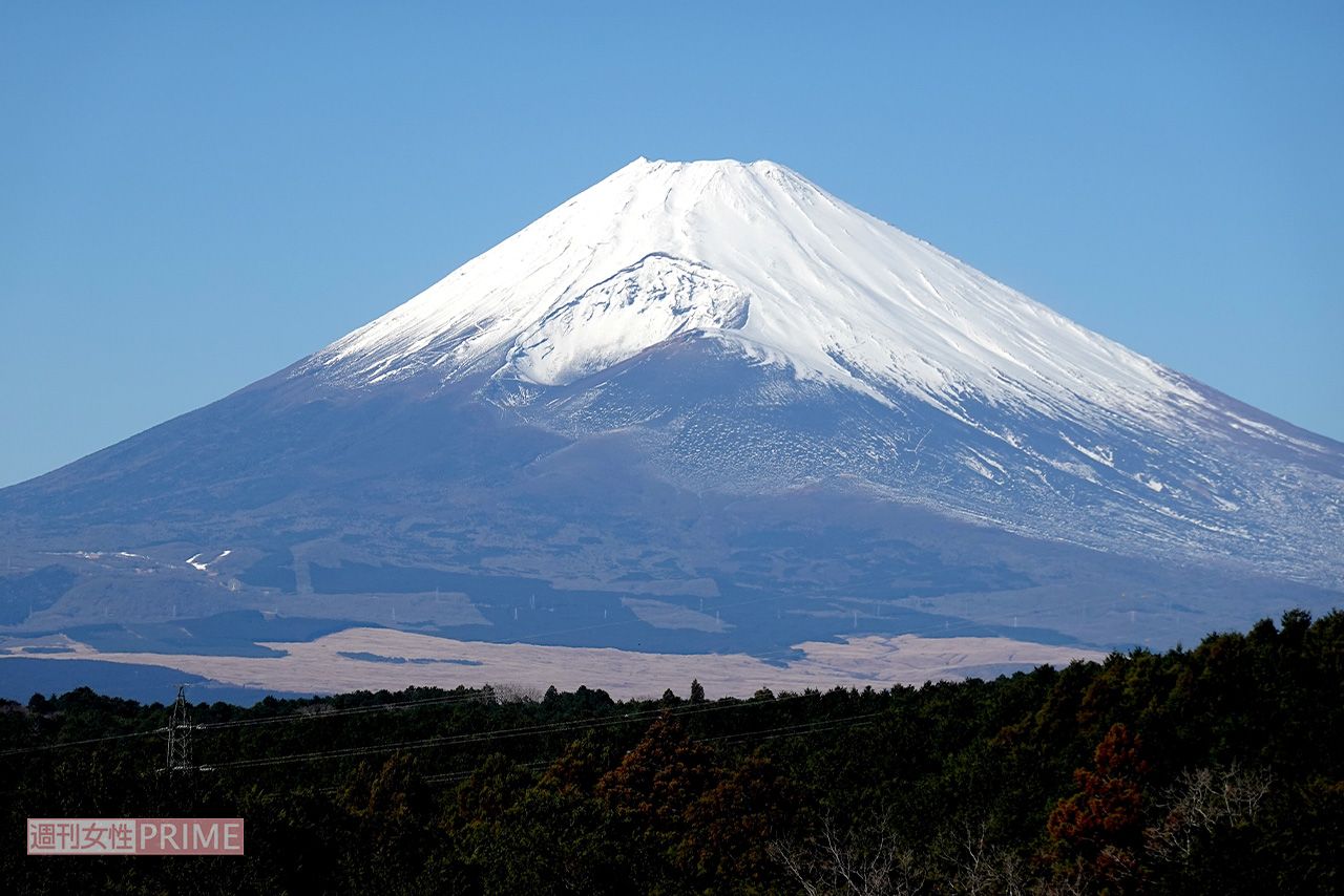 三島スカイウォークから望む富士山　撮影／編集部