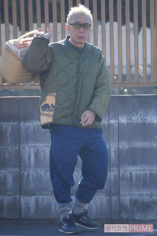 おそらくカメラに気づいた所ジョージ('20年1月)