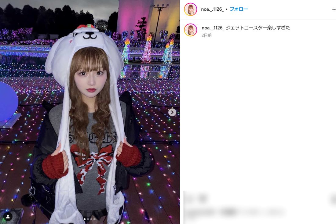 辻希美の長女・希空（本人インスタグラムより）