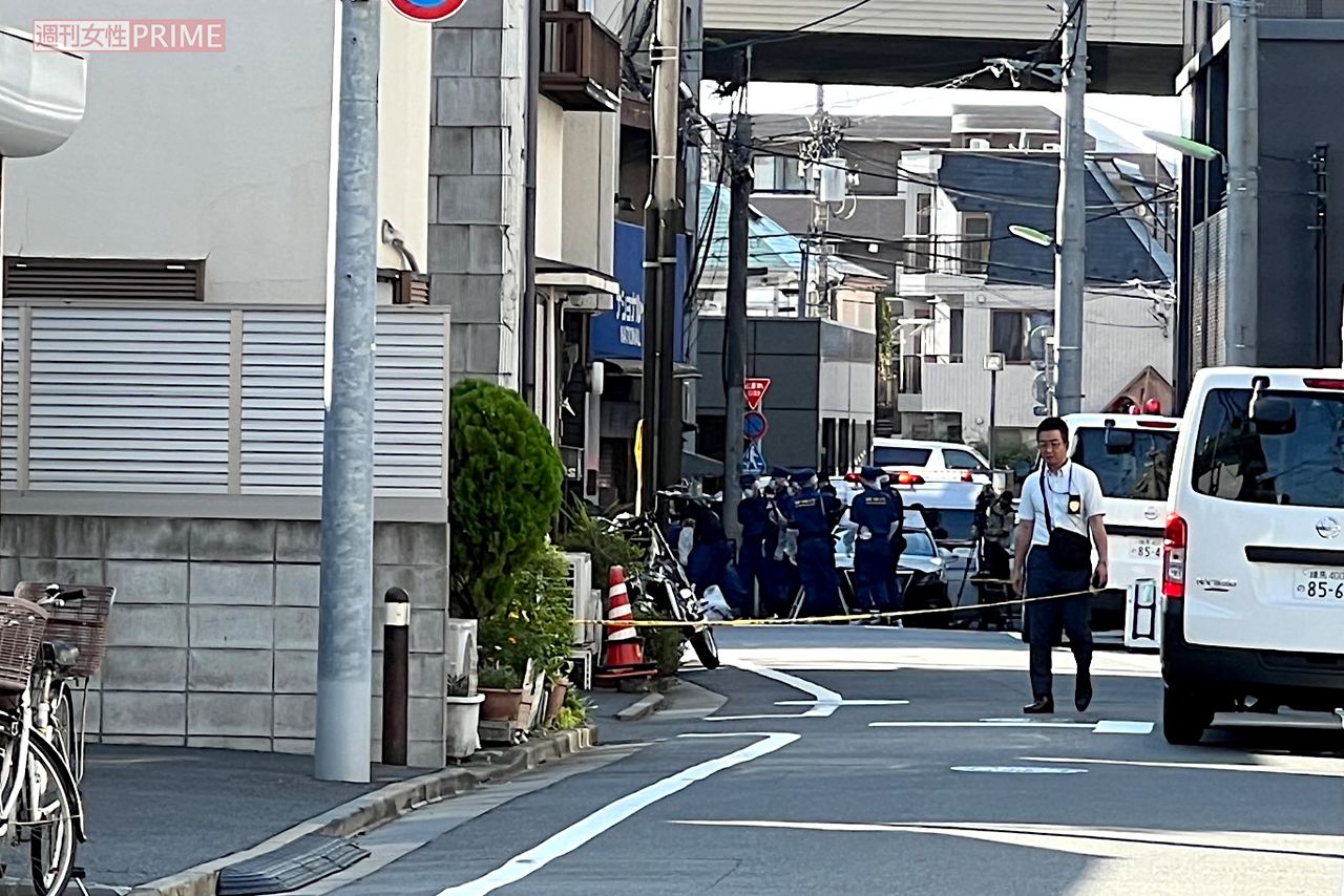 女性が切りつけられた世田谷区野沢の事件現場　撮影／編集部