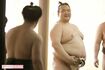 稀勢の里が稽古場で見せた笑顔(2017年3月)