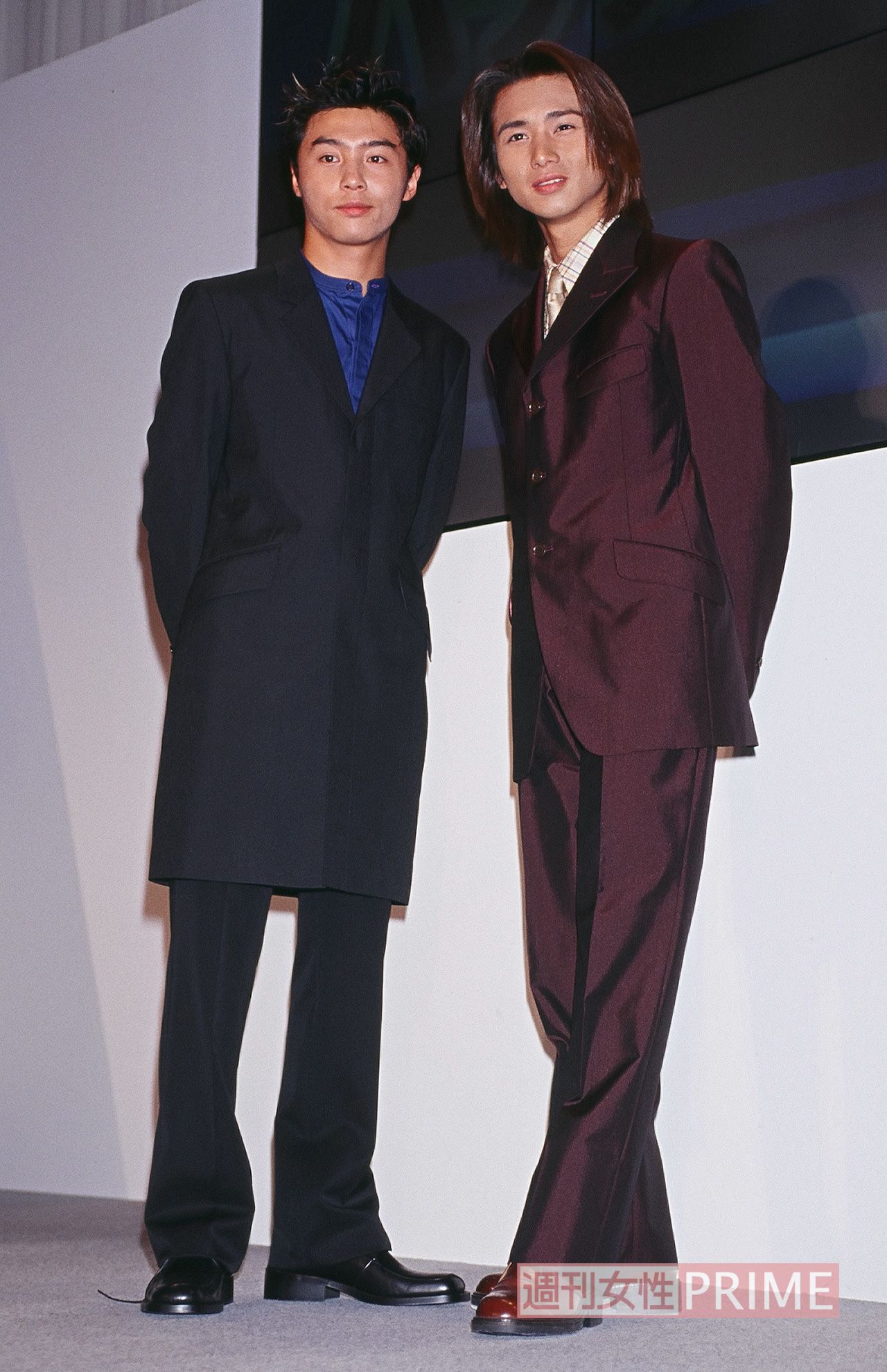 1998年、ANAのキャンペーンイベントに出席したKinKi Kids